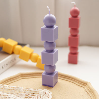 Molde para Velas Cilíndricas de Geometría Apilable - Image 4
