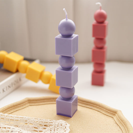 Molde para Velas Cilíndricas de Geometría Apilable - Image 4