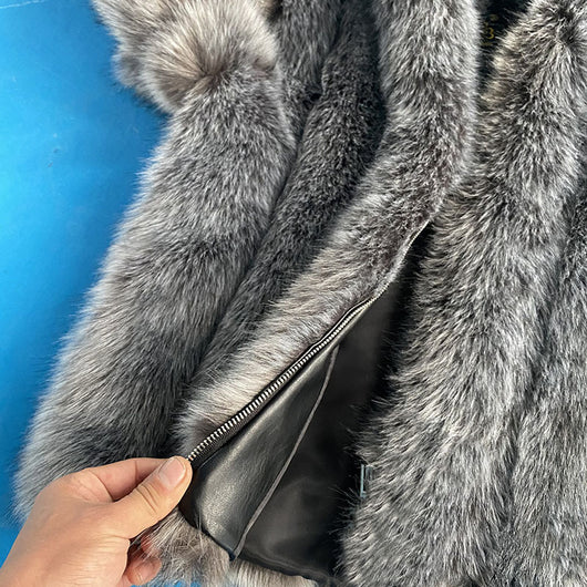Abrigo de Piel Coreano para Mujer - Elegancia y Calidez - Image 9