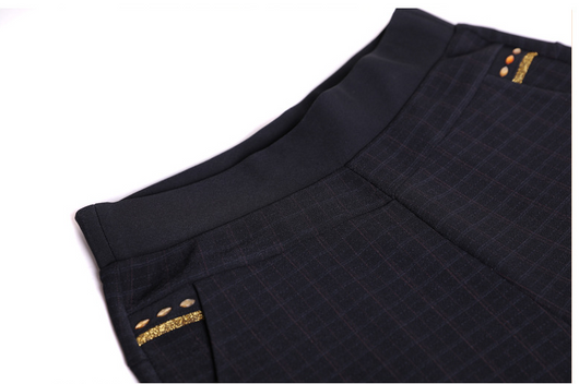 Pantalones Negros Talla Grande para Mujer con Cintura Ajustada y Corte Recto - Image 23