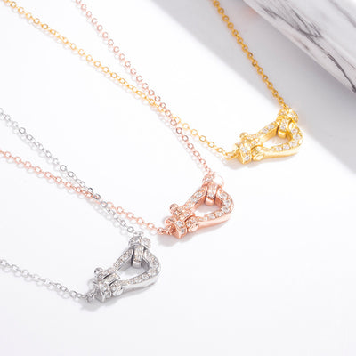 Collar de Plata Esterlina 925 con Cierre Herradura Coreano - Diseño Versátil - Image 3