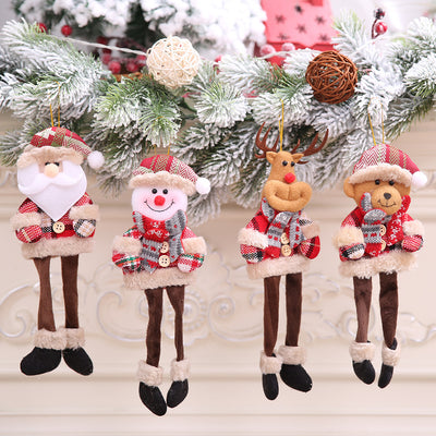 Adorno Navideño Muñeca Tela Cuadros - Colgante Decorativo - Image 8