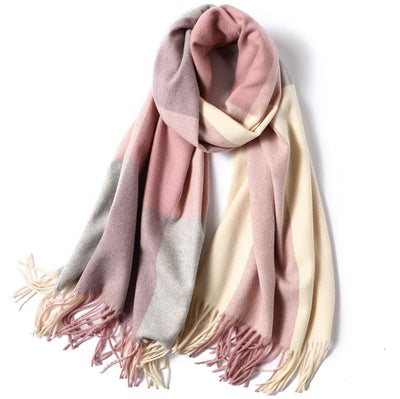 Bufanda de Lana Escocesa Gruesa Otoño-Invierno Unisex - Image 16