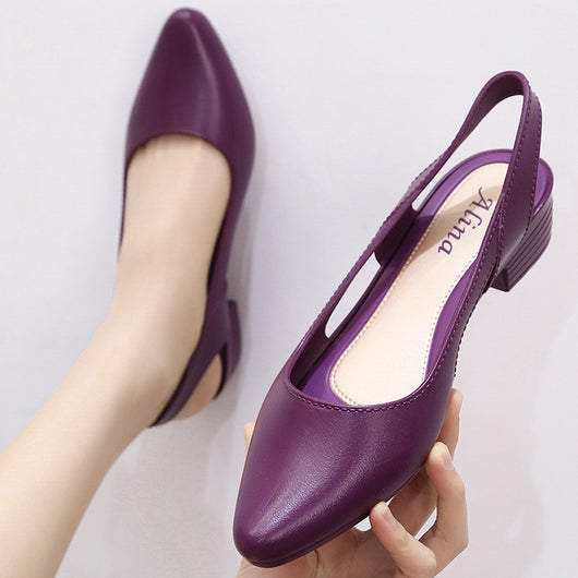 Zapato Casual de Tacón Cuña Medio con Punta Única - Image 12