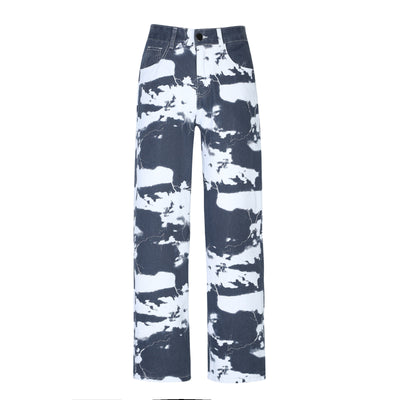 Pantalones Vaqueros Tie-Dye Tendencia Urbana para Hombre - Image 8