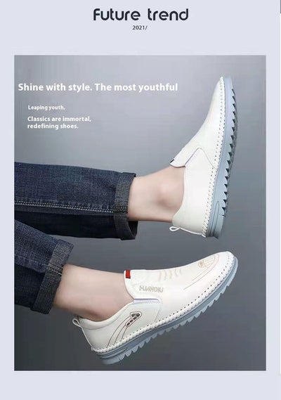 Zapatos Casuales de Cuero Suave para Hombre - Versátiles y Cómodos - Image 7