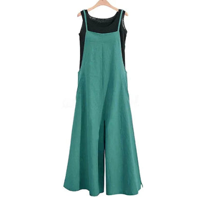 Pantalón Ancho Suelto Tipo Jumpsuit Casual - Image 12