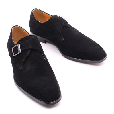 Zapatos de Cuero Ante Marrón Hechos a Mano para Hombre - Estilo Business Casual Clásico - Image 13