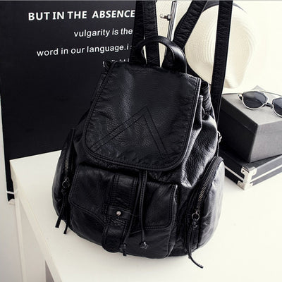 Mochila de Cuero Suave para Mamá - Bolso Versátil Multiuso - Image 18