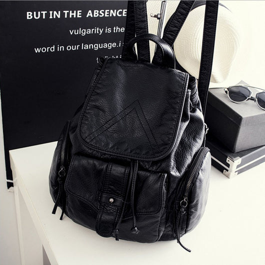 Mochila de Cuero Suave para Mamá - Bolso Versátil Multiuso - Image 18
