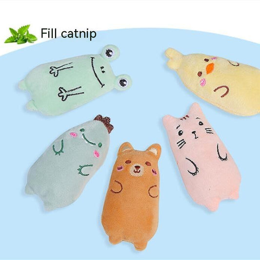Juguetes de Felpa Ovalados para Gatos con Hierba Gatera