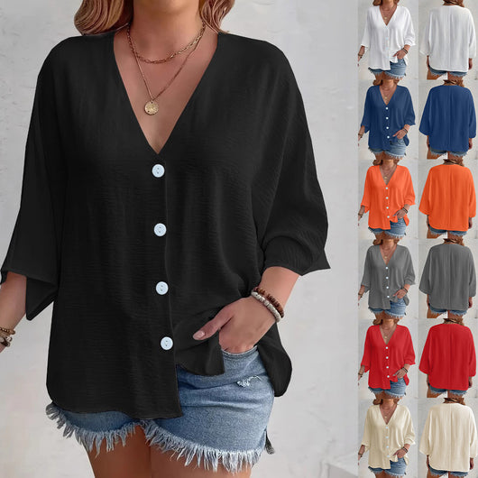 Cardigan de Botones Liso de Manga Larga para Mujer - Image 14