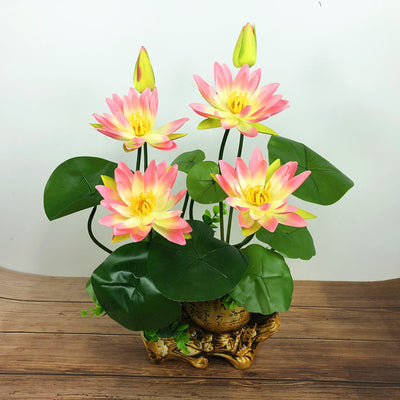 Lirio Acuático Decorativo con Buda para el Hogar - Image 3
