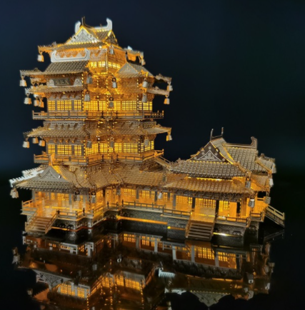 Rompecabezas 3D Torre Yuejiang de Cobre - Modelo DIY