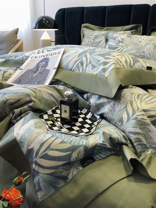 Juego de Cama de Algodón Premium Estilo Campestre con Flores Digitales - Image 5