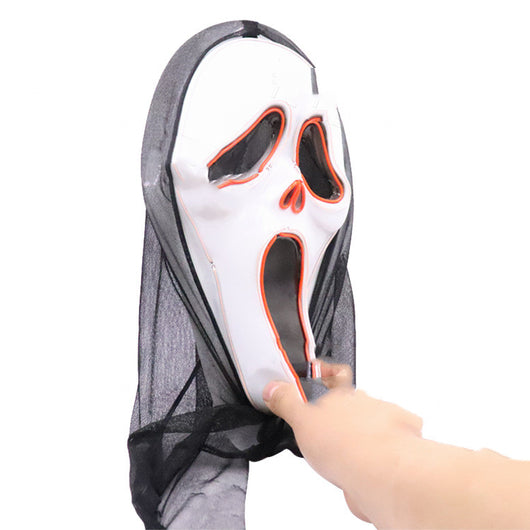 Máscara Calavera LED Luminosa con Sonido Aterrador - Image 2