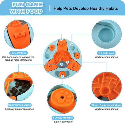 Juguete Interactivo Comedero Lento para Perros - Dispensador de Alimento Antideslizante - Image 6