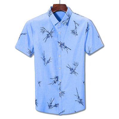 Camisa Estampada de Manga Corta para Hombre - Image 8