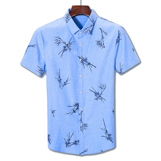 Camisa Estampada de Manga Corta para Hombre - Image 8