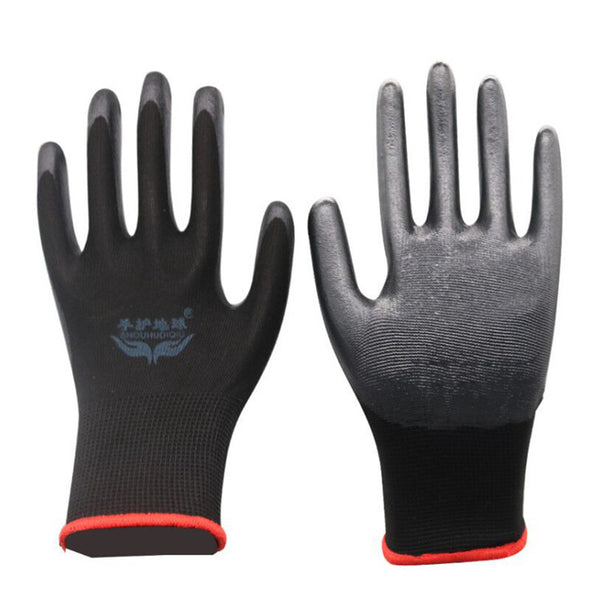 Guantes Protectores de Nitrilo Negro para Trabajo Profesional