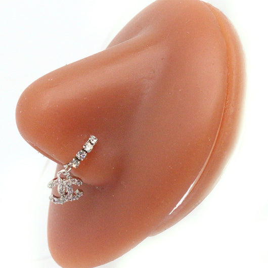 Aro Piercing Nasal Bisagra Mariposa con Zirconia - Tabique Elegante - Image 12