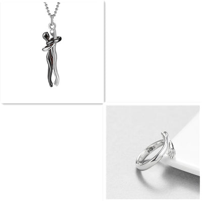 Collar Abrazo de Amor - Joyería Unisex para Parejas - Image 24