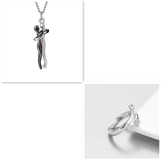 Collar Abrazo de Amor - Joyería Unisex para Parejas - Image 24