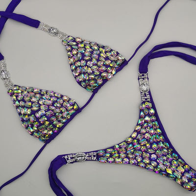 Bikini Deportivo con Detalles de Aleación Diamantada para Mujer - Image 8