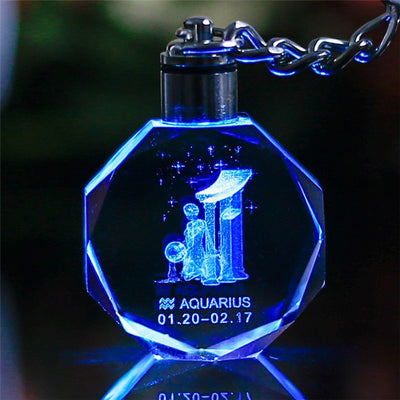 Llavero de Cristal Brillante con Colgante LED - Image 17