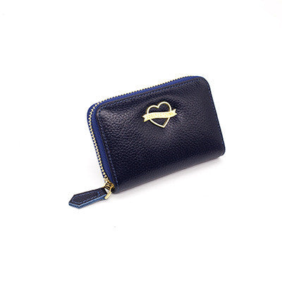 Cartera Compacta de Cuero Genuino para Mujer - Organizador de Tarjetas y Monedas