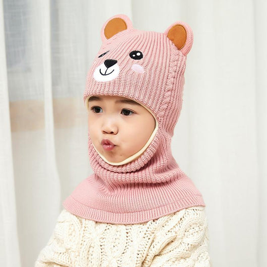 Gorro Infantil con Protección de Felpa y Babero Integrado - Image 8