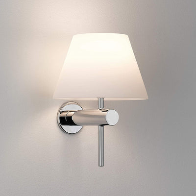 Lámpara de Pared Minimalista con Pantalla de Tela para Mesita de Noche