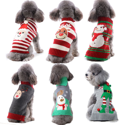 Ropa Navideña para Perros Pequeños con Pompones - Image 12