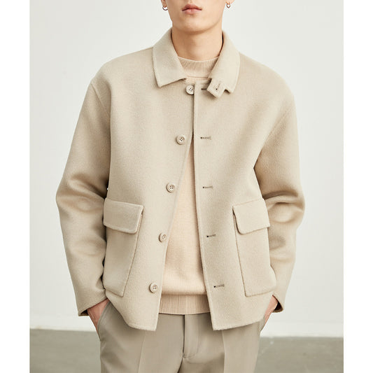 Chaqueta de Lana Reversible para Hombre - Corte Clásico - Image 2