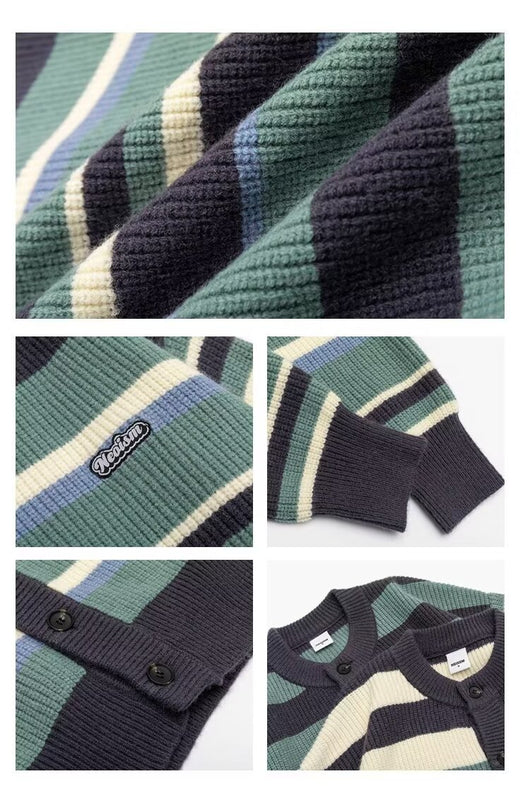 Chaqueta Deportiva Hombre con Bloques de Color a Rayas - Image 13
