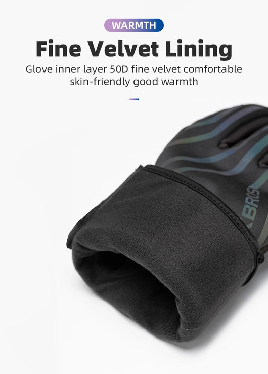 Guantes de Ciclismo Táctiles con Aislamiento Térmico y Reflectantes - Image 13