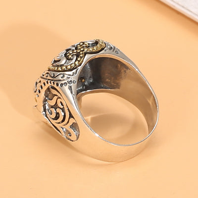 Anillo de Piedra Roja para Dedo Índice Hombre - Image 3