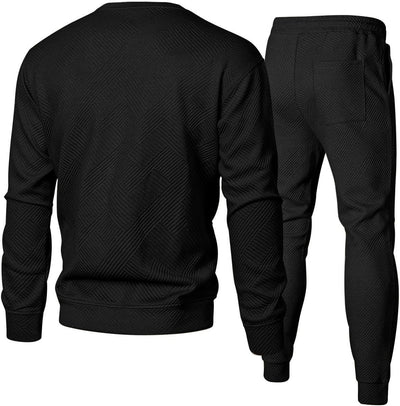 Suéter Tejido Casual Deportivo Cuello Redondo Jacquard Dos Piezas para Hombre - Image 22