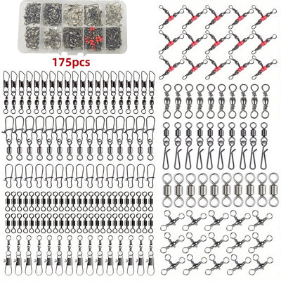 Kit de 175 Conectores de Pesca con Rodamientos de Bola