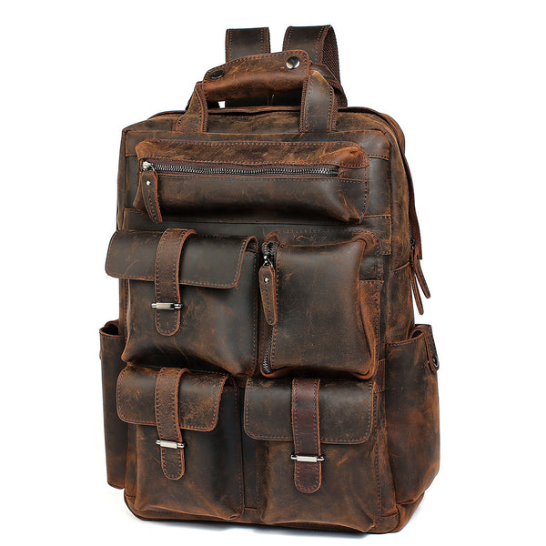 Mochila Retro para Hombre de Gran Capacidad - Bolsa de Viaje Outdoor Multifuncional