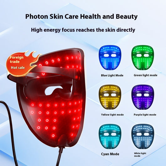 Máscara LED Facial Recargable con Tecnología de Luz de Colores - Image 3