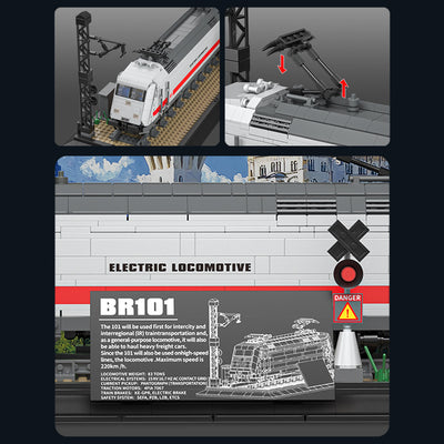 Tren a Vapor Modelo Estático - Puzzle de Bloques de Construcción - Image 4
