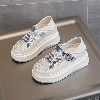 Zapatos Casuales Plataforma Cuña con Strass Reversibles - Image 7