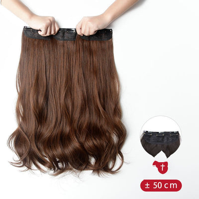 Extensiones de Cabello Ondulado Invisible - Peluca Postiza de Largo Volumen para Verano - Image 4