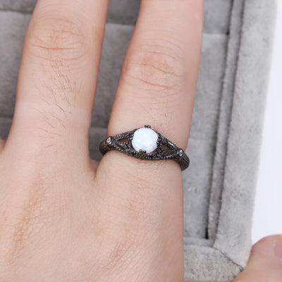 Anillo de Plata con Baño Negro - Diseño Personalizado - Image 9