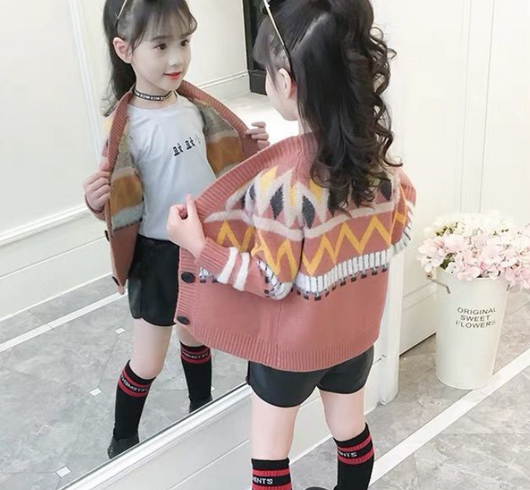 Suéter Infantil Estilo Coreano con Detalles en Hilo - Image 5