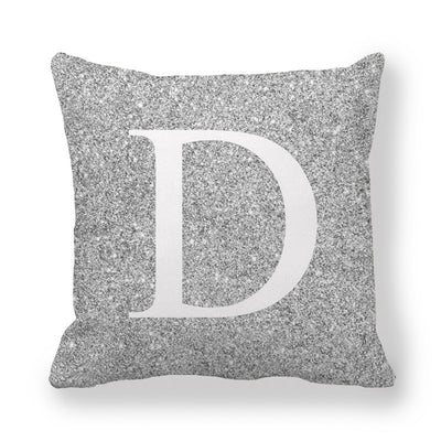 Funda de Almohada Gris con Letras Encriptadas - Tela Melocotón Premium - Image 5