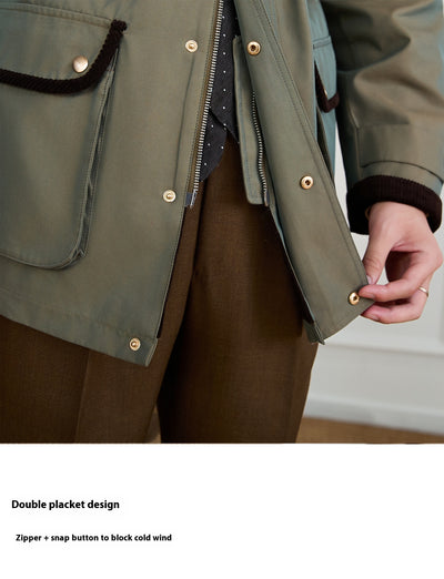 Chaqueta Vintage Impermeable para Aventuras al Aire Libre - Image 16