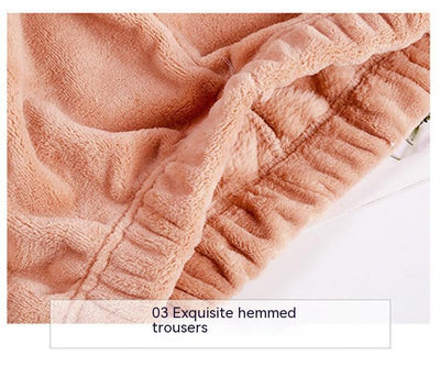 Pijama Térmico Mujer Coral Felpa Gruesa - Conjunto Cómodo para Casa - Image 8