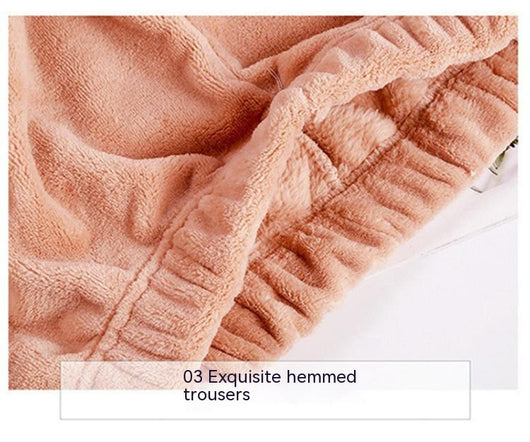 Pijama Térmico Mujer Coral Felpa Gruesa - Conjunto Cómodo para Casa - Image 8